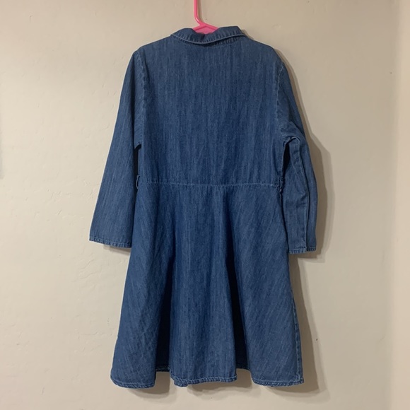Wonder Nation Long Sleeved Button Down Dress Size L (10-12) - Picture 3 of 6